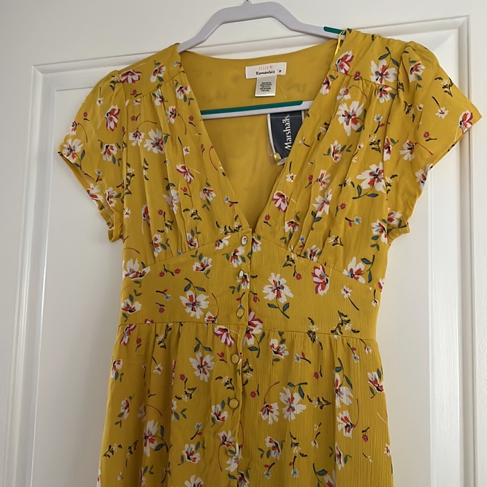 Yellow Floral Dress - Picture 5 of 10